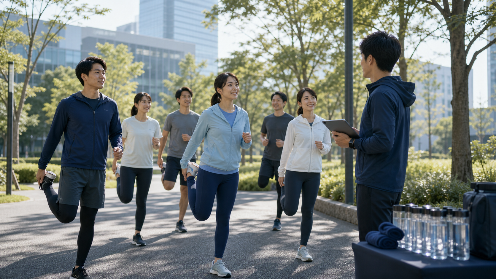 Runner's Baseの法人向け運動習慣プログラムのイメージ